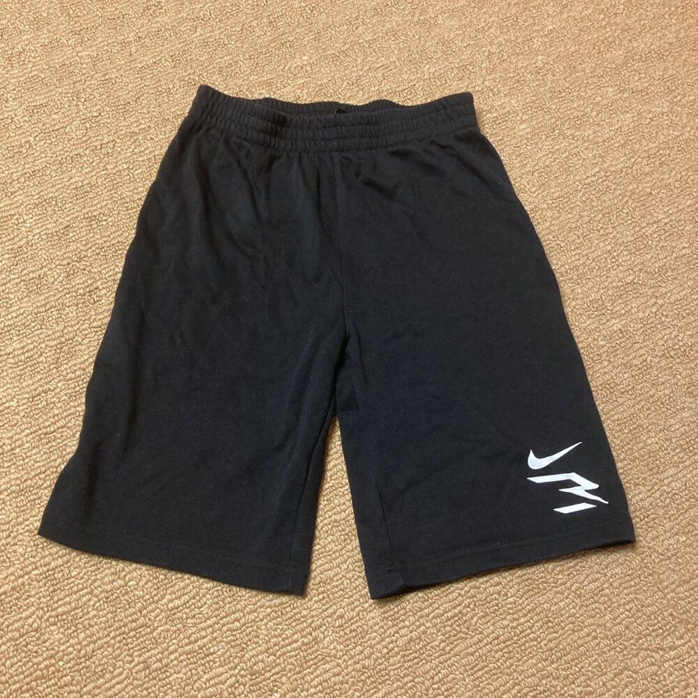 Nike Boys 3Brand 3 Brand Fleece Shorts Large 12 13 Black White Logo